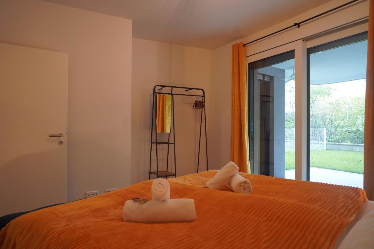 Design-Apartment I Direkt Im Zentrum I Boxspring I Nespresso I Terrasse Mit Garten I Parkplatz Бад-Кроцинген Экстерьер фото