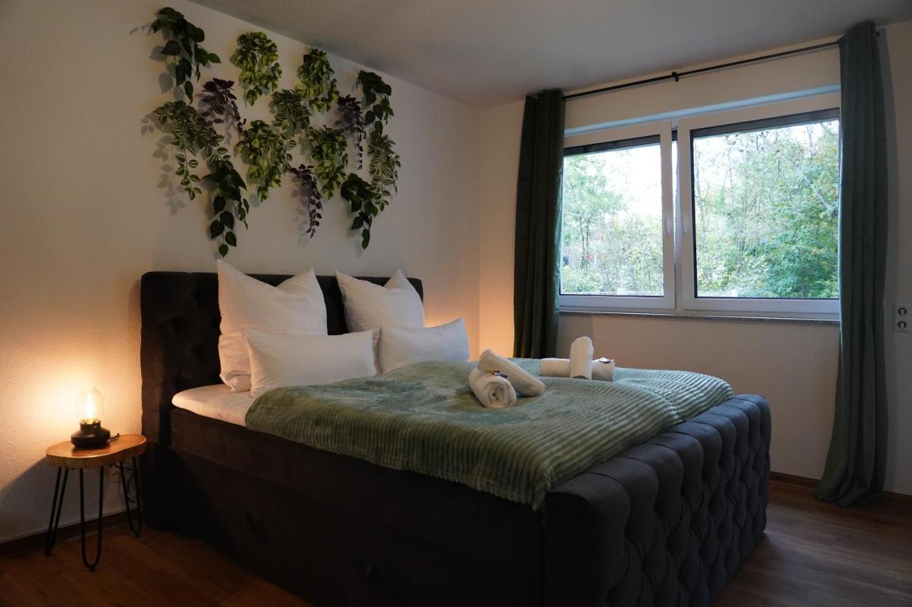 Design-Apartment I Direkt Im Zentrum I Boxspring I Nespresso I Terrasse Mit Garten I Parkplatz Бад-Кроцинген Экстерьер фото