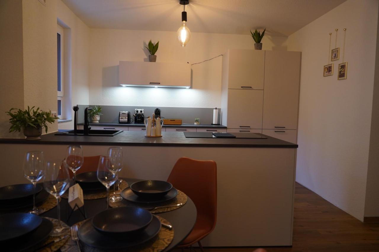 Design-Apartment I Direkt Im Zentrum I Boxspring I Nespresso I Terrasse Mit Garten I Parkplatz Бад-Кроцинген Экстерьер фото